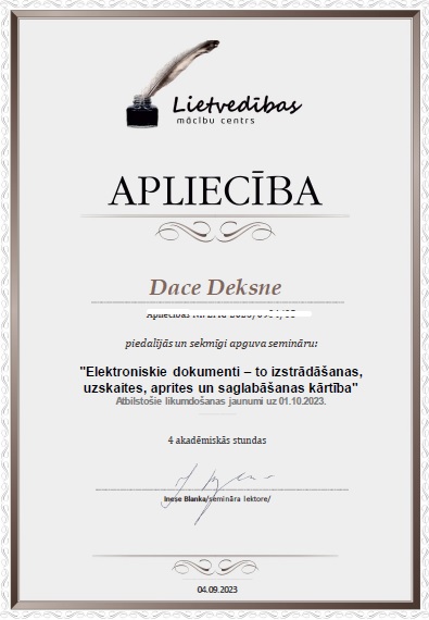 Ceritificate