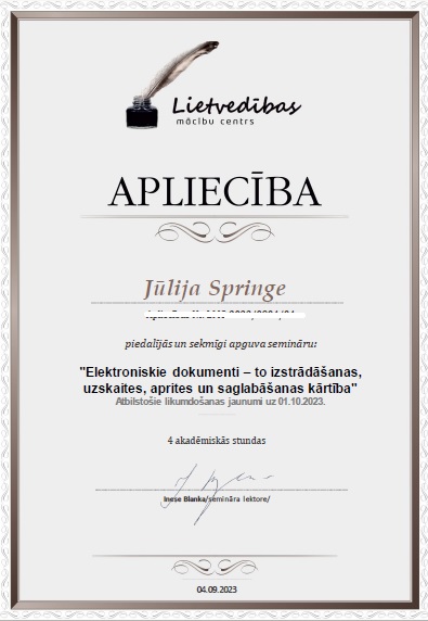 Ceritificate